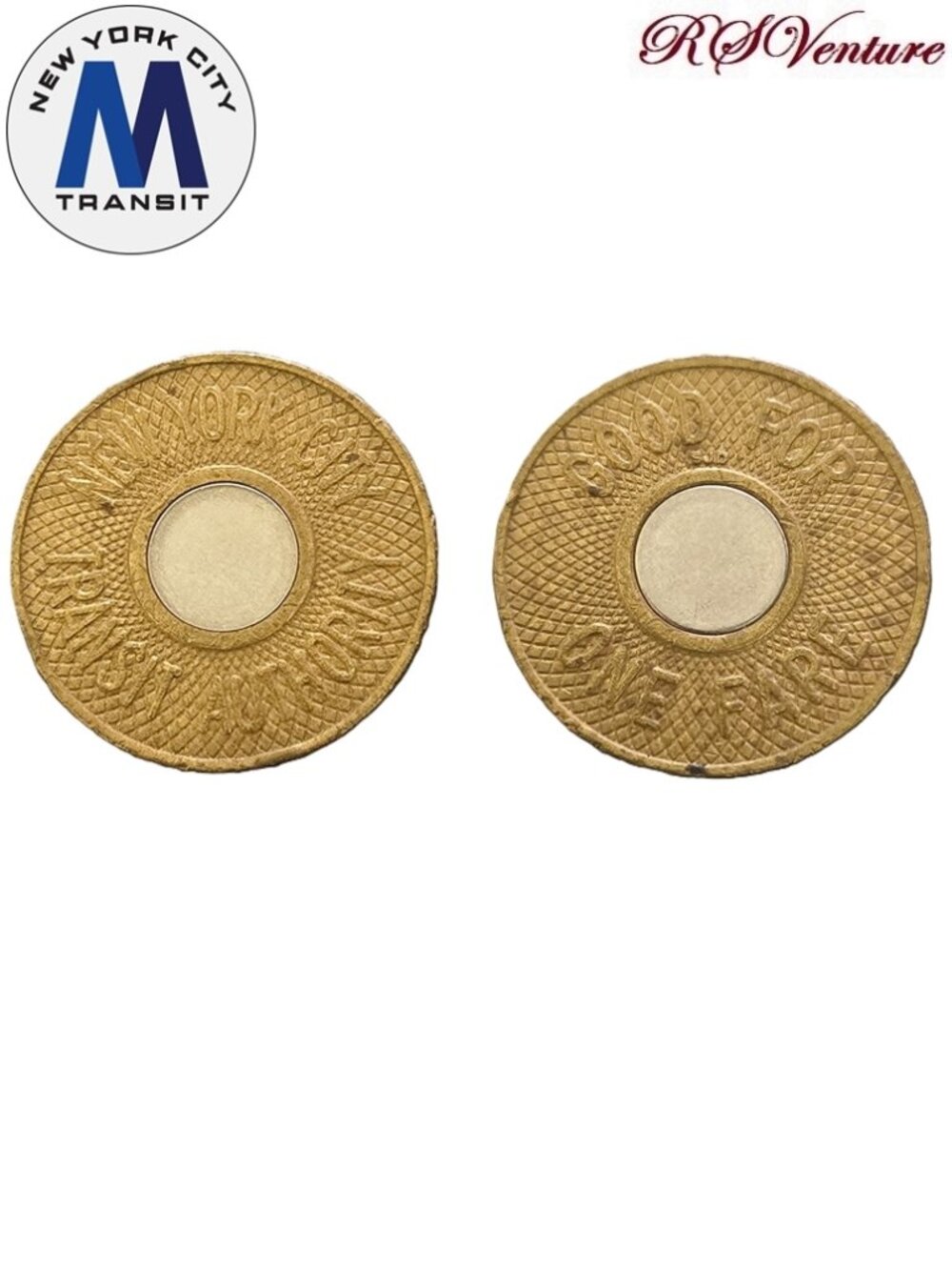 Vintage 1986-1995 NYC Transit Authority Subway Token